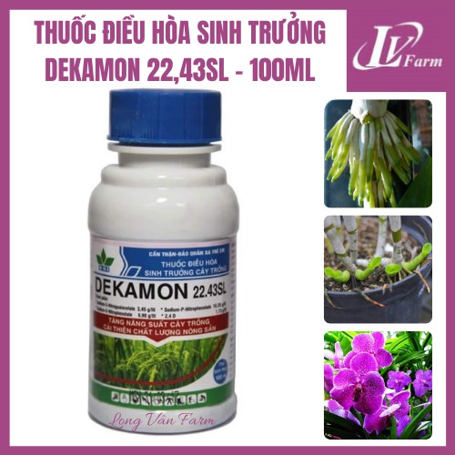 Phân Bón DEKAMON 22.43L - 100ml - Thuốc Điều Hòa Sinh Trưởng Cây Trồng, Hoa Lan