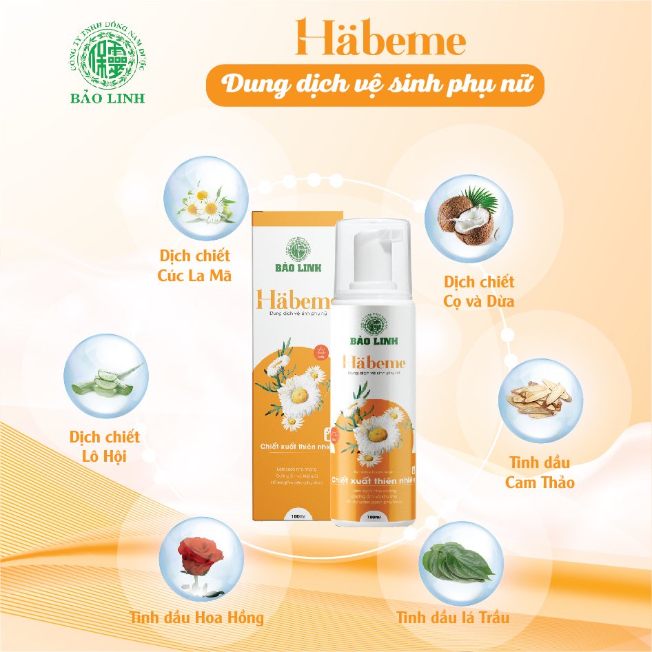 Dung dịch vệ sinh phụ nữ Bảo Linh Habeme 100ml