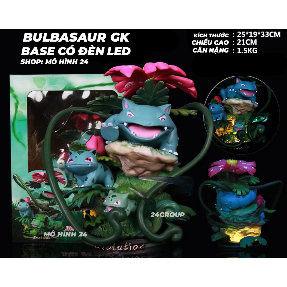 Mô hình nhân vật Pokemon GK size to thú evolution Charamander Bulbasaur gengar squitle blacephalon mewtwo huyền thoại