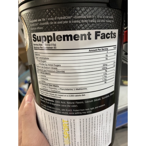BCAA | Prosupps Hydro BCAA 90 Lần Dùng Phục Hồi Phát Triển Cơ Bắp Bổ Sung Điện Giải  Chính Hãng WHEY SINH VIÊN WHEYSTORE
