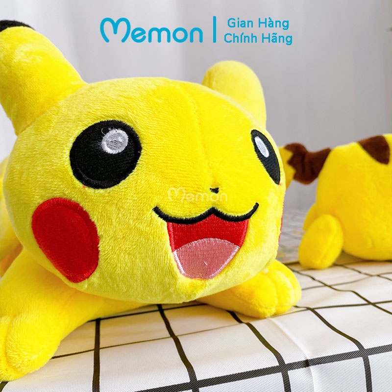 [Mã LIFEM1 giảm 50k đơn 99k] Gấu Bông Pikachu Pokemon Nằm Cao Cấp Memon