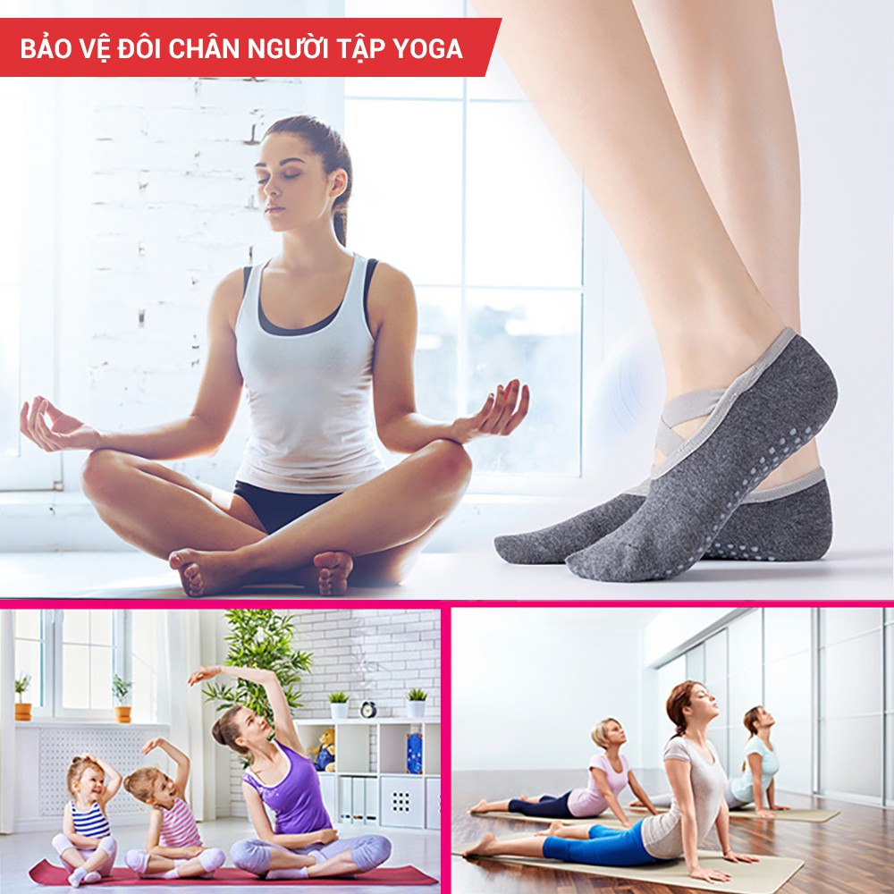 Tất tập Yoga, múa ba lê chống trơn trượt GoodFit GF001YS _LEMA SPORT