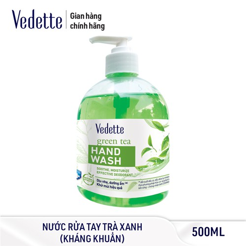 Nước rửa tay Trà xanh Vedette 500ml