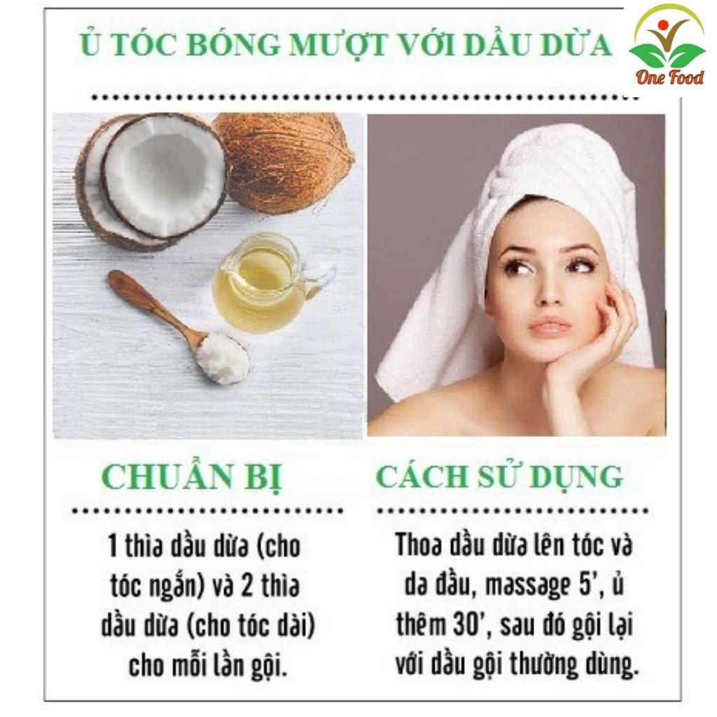 (500ml) Dầu Dừa Nguyên Chất Loại Chuẩn, Tinh dầu dừa nấu thủ công, OneFood68