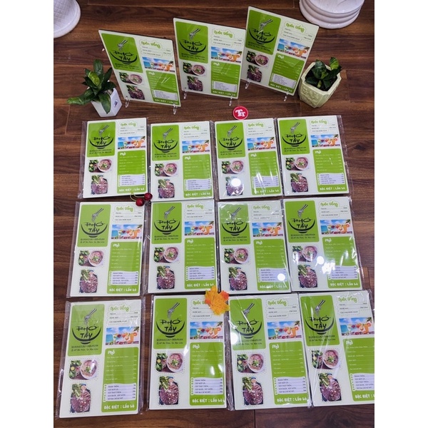 MENU MICA IN THEO YÊU CẦU