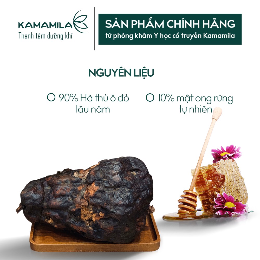 Hà thủ ô CAO CẤP Kamamila giảm tóc bạc, rụng tóc, tăng cường sức khoẻ - Hộp 60 viên | BigBuy360 - bigbuy360.vn