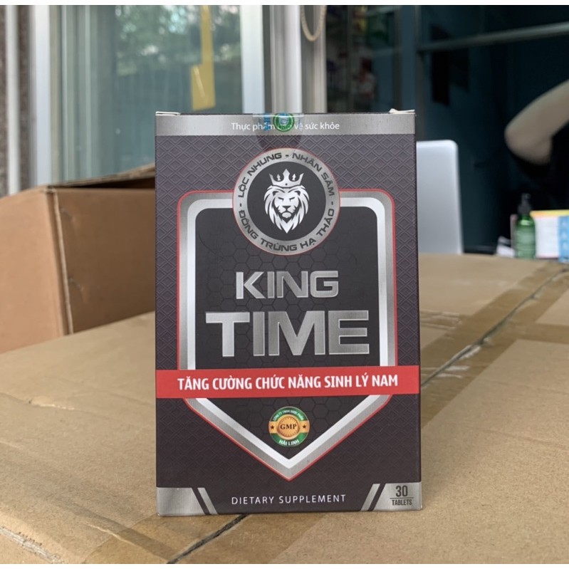 King Time - Bổ Thận, Tráng Dương, Tăng Cường Sinh Lý Làm Chậm Quá Trình Mãn Dục Hộp 30 Viên