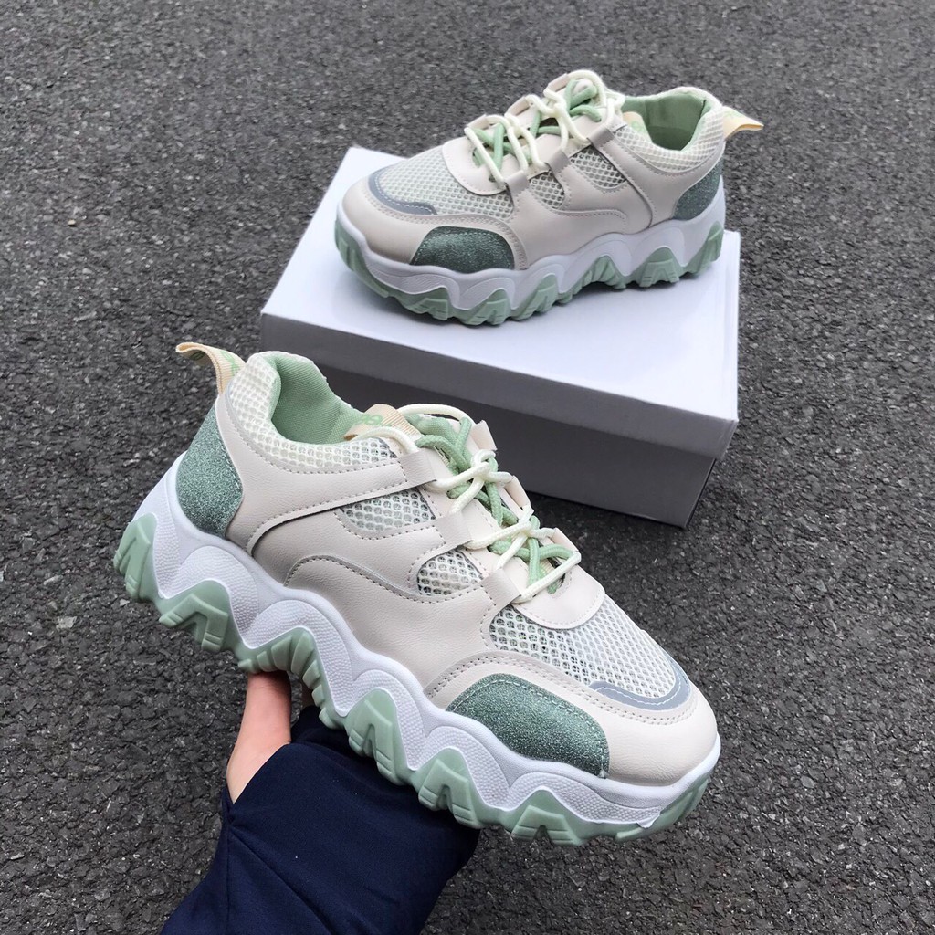 Giày thể thao phản quang 2 dây đan