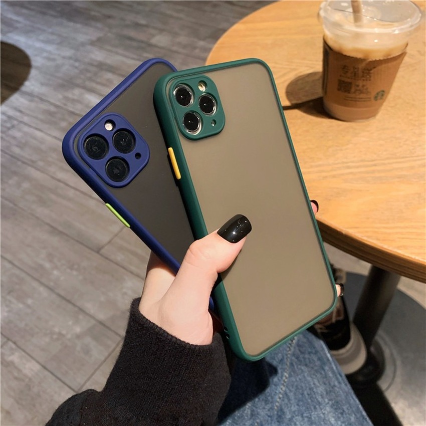 Ốp điện thoại nhám màu macaron chống sốc cho iPhone 11 Pro Max XR XS Max X XS 7 8 Plus 11Pro | BigBuy360 - bigbuy360.vn