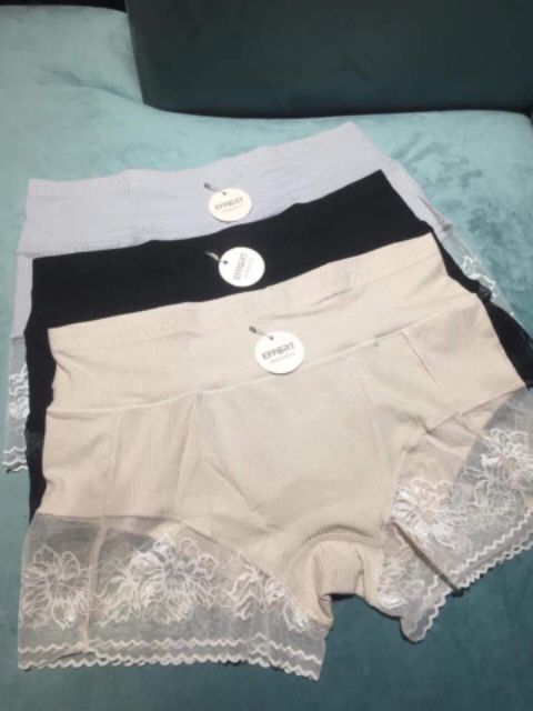 (A39)quan lót váy cotton gân tăm chân ren | BigBuy360 - bigbuy360.vn