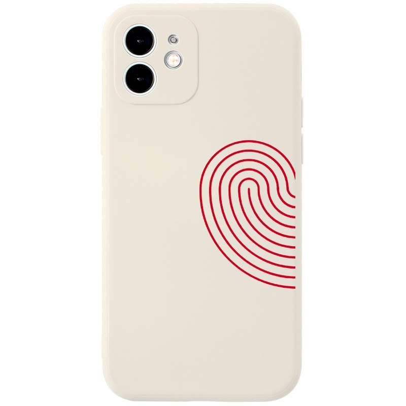 Ốp lưng JURSUE mềm viền vuông hình cặp đôi dễ thương đẹp Cho iPhone 13 12 11 Pro Max SE 2020 X XR XS 8 7 ip 6S 6 Plus Y2116