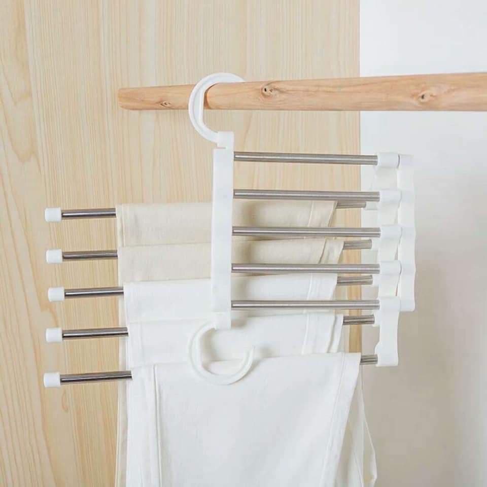 Móc treo quần áo gấp gọn đa năng tiện ích Móc quần áo inox sắp xếp tủ quần ao gon gàng