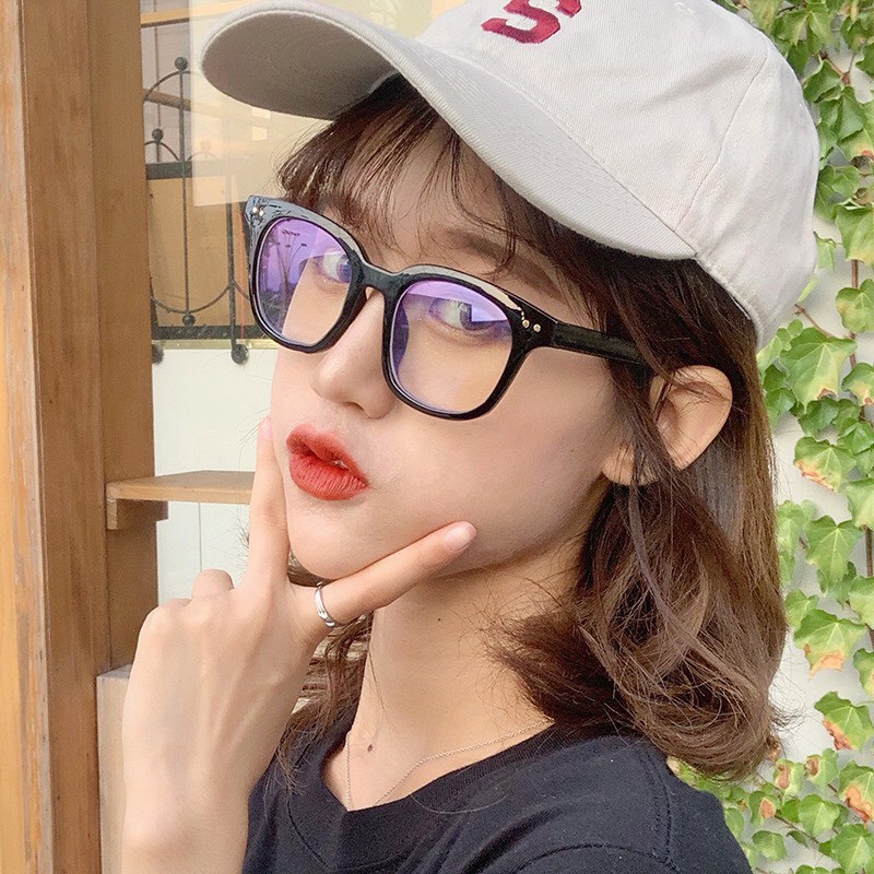 Gọng kính cận GM 2 chấm thời trang Hàn Quốc kèm sẳn tròng 0 độ chống ánh sáng xanh phù hợp với mọi form mặt TQ12 | BigBuy360 - bigbuy360.vn