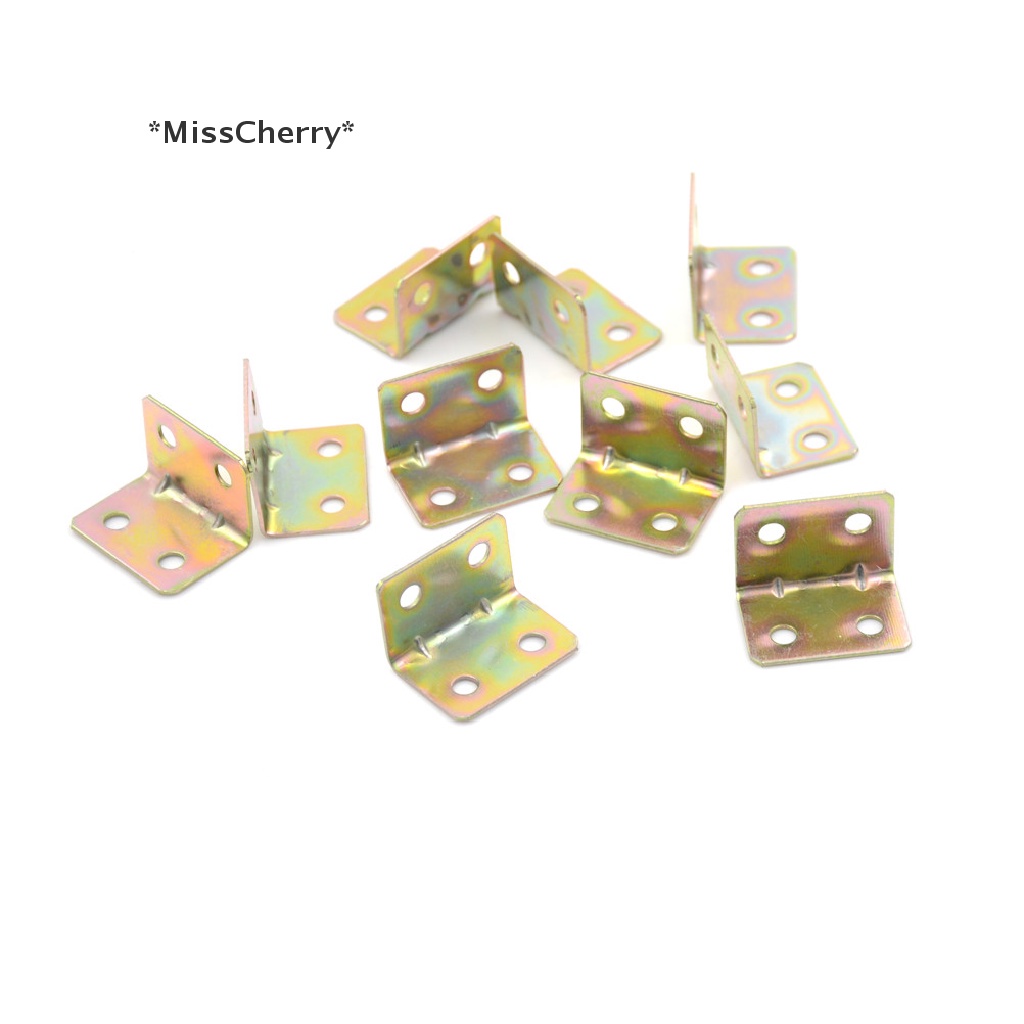 Set 10 Giá Đỡ Góc Vuông 90 Độ Bằng Kim Loại Kích Thước 25x25x16mm