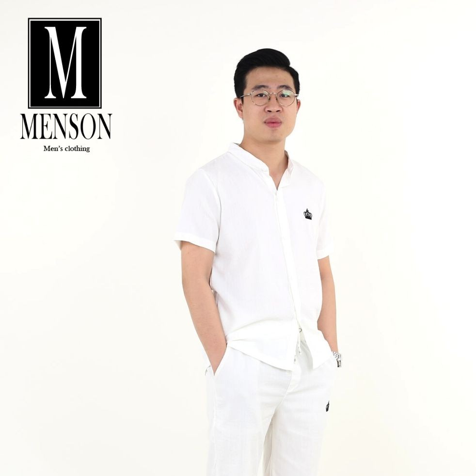 ⭐️HÀNG LOẠI 1⭐️Bộ Đũi Nam Cổ Tàu Cao Cấp Mùa Hè - Sét đũi nam chất mát mặc ở nhà, mặc đi chùa MENSON M323