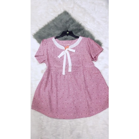 Áo bầu công sở hoa nhí chất bao đẹp bao mát