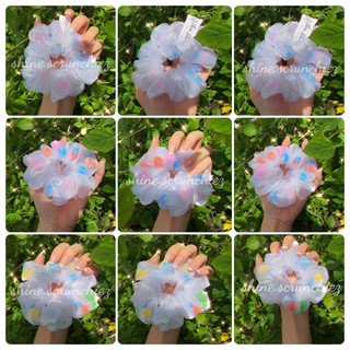 Cột tóc scrunchie pom pom siêu phồng nhiều mẫu cực xinh | Tiệm của Bánh Bèo