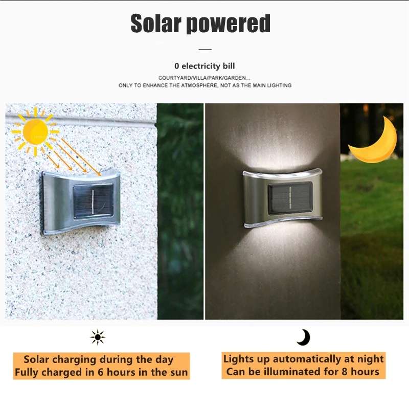 Đèn LED hai đầu IP65 chống nước sử dụng năng lượng mặt trời