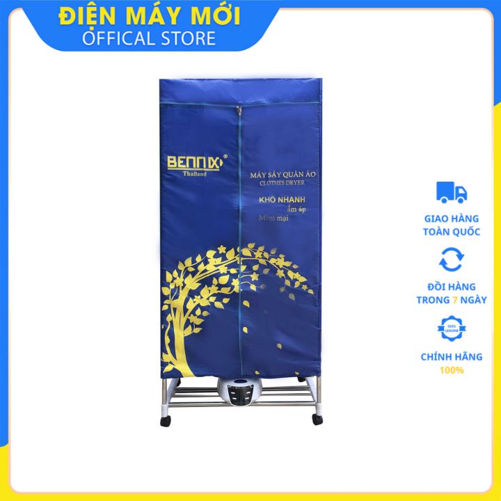 [FREESHIP HN] Tủ sấy quần áo Bennix Thái Lan BN-0186 có điều khiển từ xa - Hàng Chính Hãng ( Bảo hành 12 tháng)