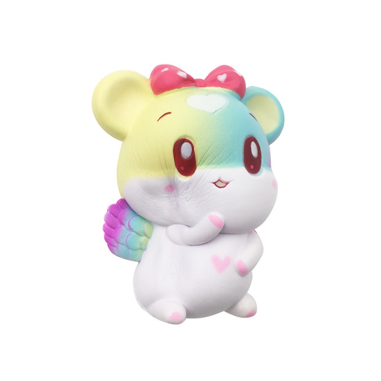Squishy Lớn JUMBO Hình SÓC BAY TRÁI TIM MÀU TRẮNG Đồ Chơi Xốp Giảm Stress Hình mềm mịn dễ Thương đàn hồi Cho Bé
