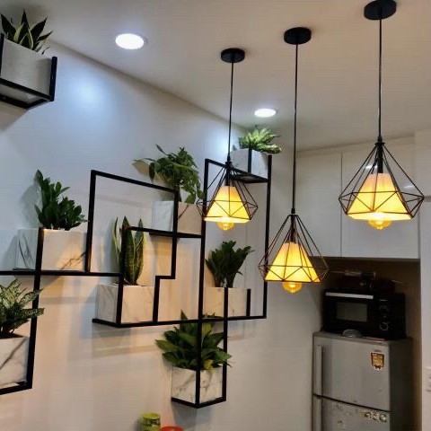Đèn Thả Trần Kim Cương Bộ 3 ,Đèn Thả Bàn Ăn Trang Trí Hiện Đại, Đơn Giản