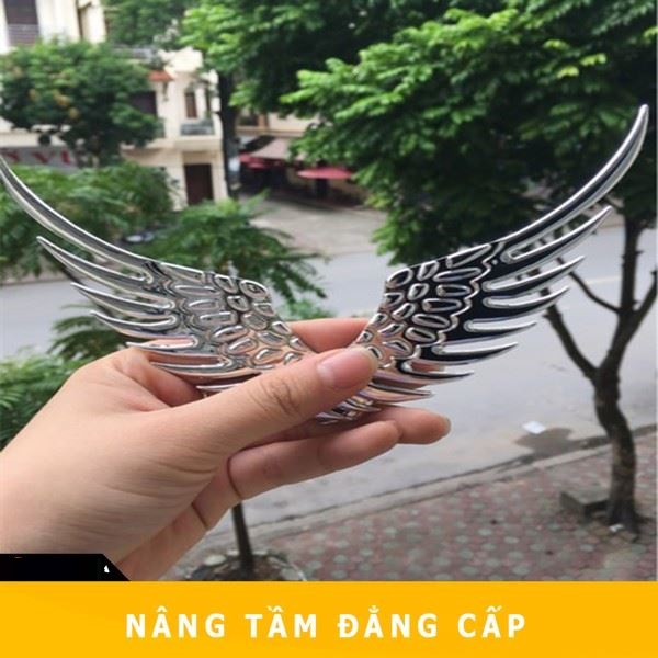 Logo Cánh Chim Kim Loại 3D Dán Nắp Capo,Đuôi Xe Trang Trí Xe Ô Tô CARZONE.TOP