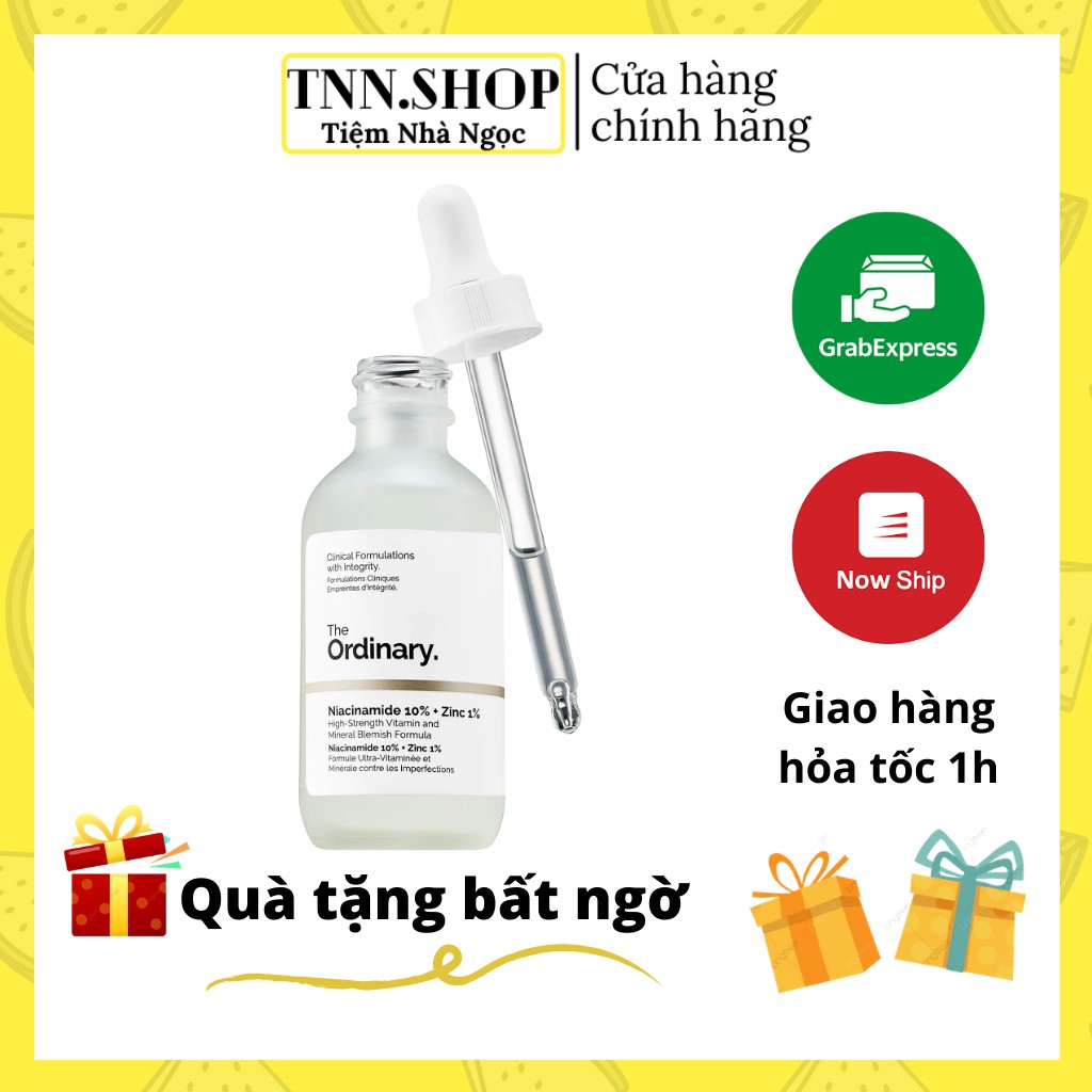 The Ordinary Niacinamide 10% + Zinc 1% serum tinh chất kiềm dầu, giảm mụn, thu nhỏ lỗ chân lông - Tiệm Nhà Ngọc