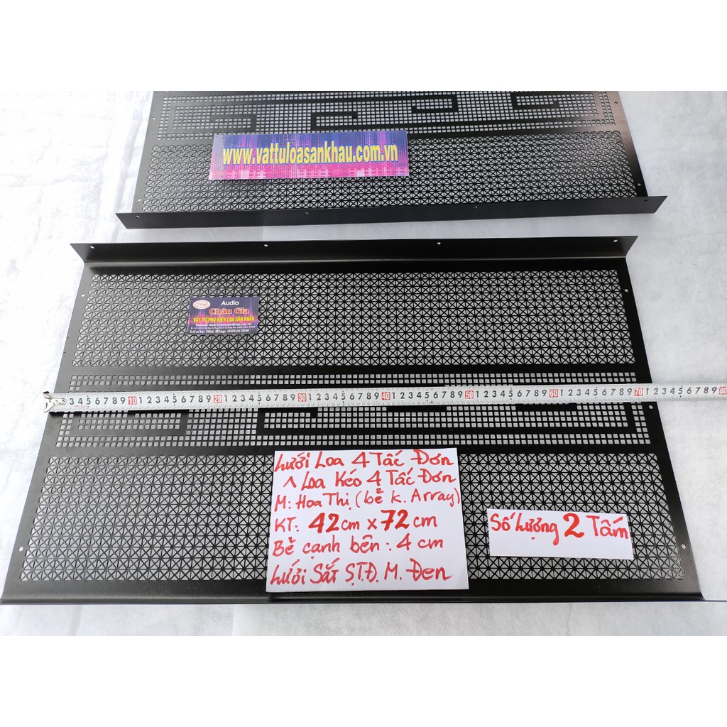 Lưới loa 4 tấc 42cm x 72cm 2 tấm Audio Châu Gia