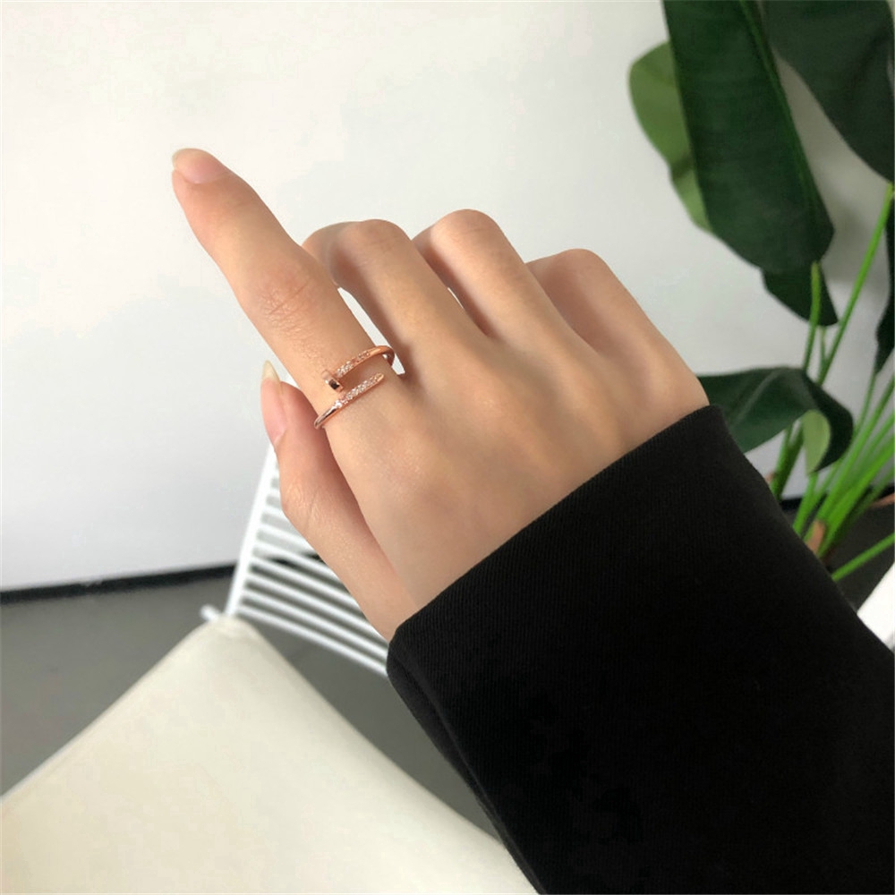 Nhẫn Hình Móng Vuốt Đính Đá Thời Trang Cá Tính