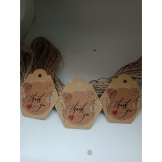 100 tag cảm ơn -giấy kraft-35k