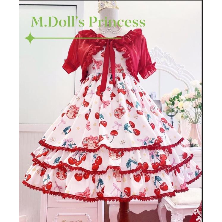 ⚡ HOT ⚡ Áo bolero Lolita dáng lửng tay ngắn chất liệu voan tơ óng 2 lớp