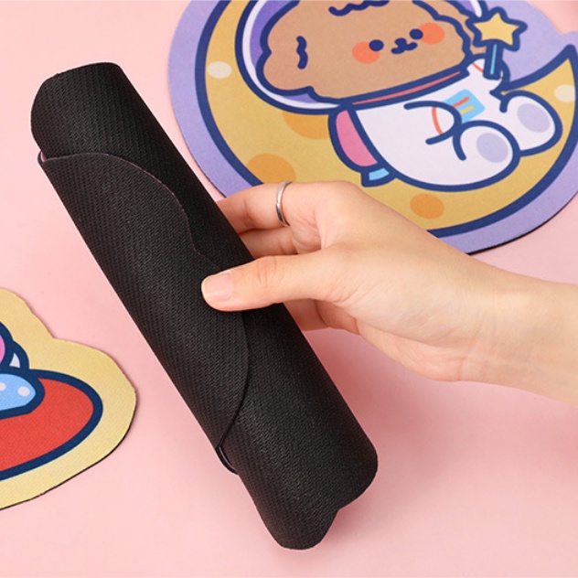 Tấm lót, di chuột chủ đề du hành cute- kê chuột máy tính hình thú cưng trang trí và làm quà tặng ý nghĩa
