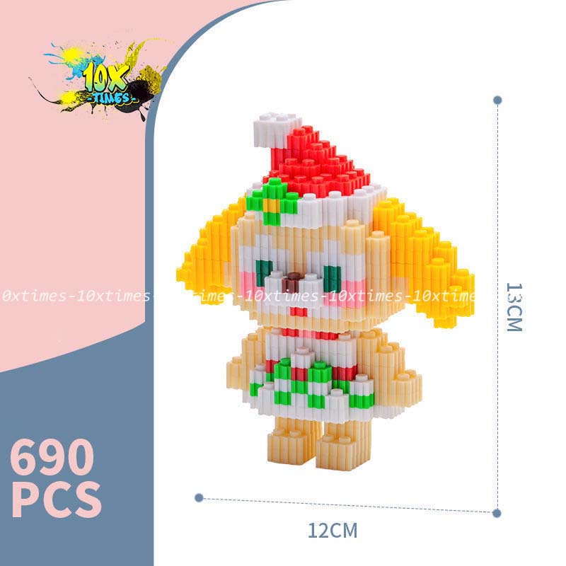 (15cm) mô hình lắp ráp cáo thỏ stella lou đứng cute dễ thương  tặng sinh nhật bạn gái