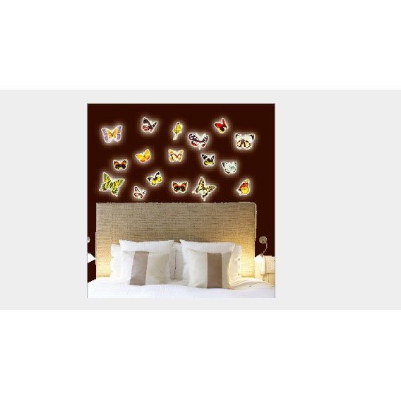 Decal trang trí tường - Ngôi Sao hình Thú - DẠ QUANG