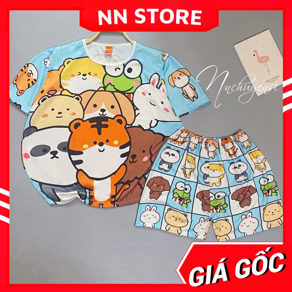 Đồ bộ cọp dễ thương 🛑 Đồ bộ bé trai bé gái full size từ 5kg đến 70kg in cọp Hoạt hình dễ thương chất thun mềm mát DBRBD