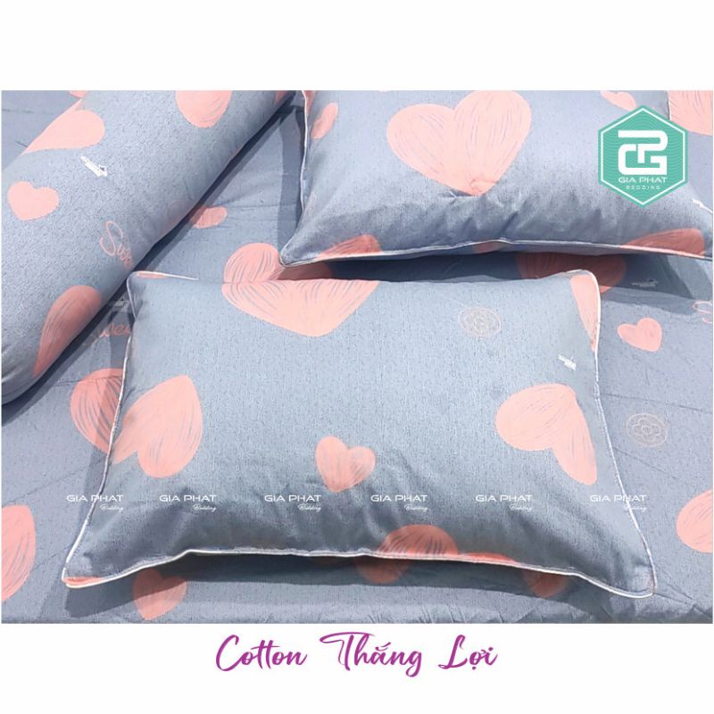 Vỏ gối 100% Cotton Thắng Lợi 40 x 60cm và 50 x 70cm