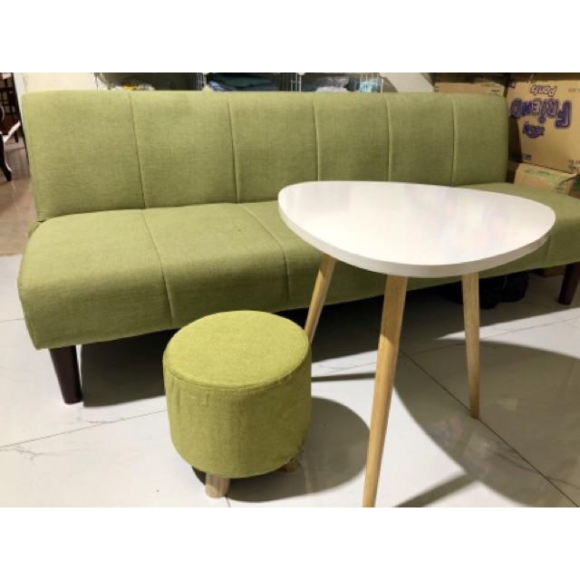 Bàn trà sofa/cafe chính hãng IGA tam giác màu Trắng hiện đại phòng khách BO50M/BO40M