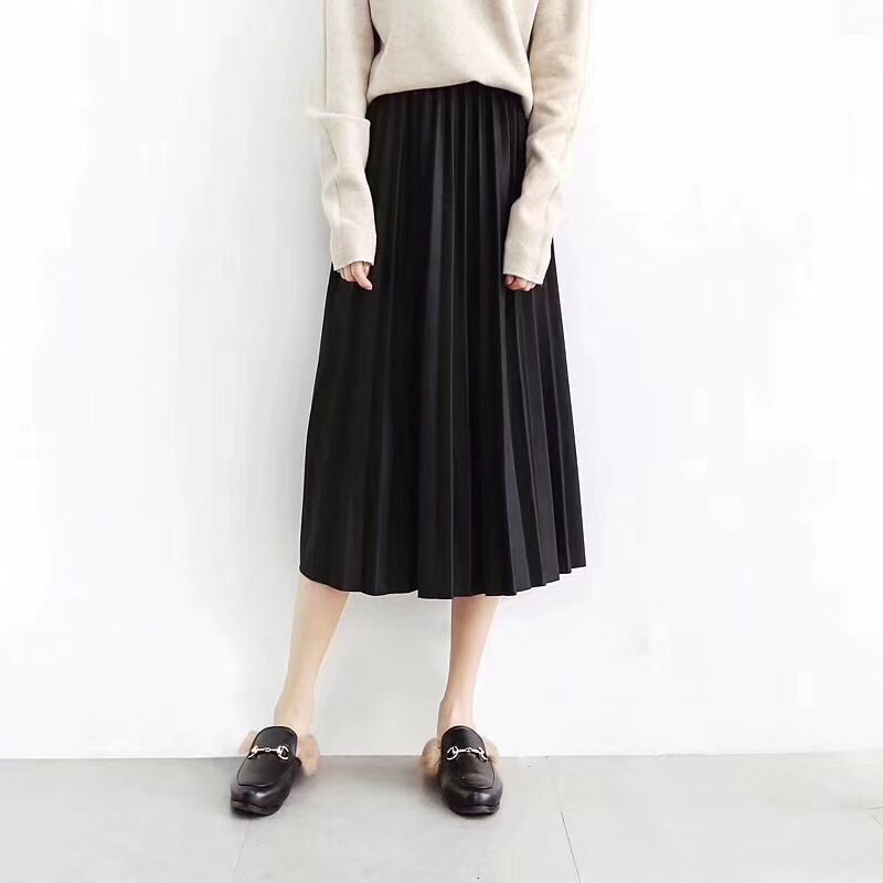 Chân váy xếp li dáng dài phiên bản hè_đông | BigBuy360 - bigbuy360.vn