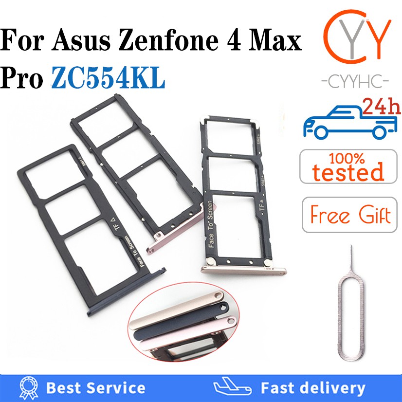 Mới Khay Đựng Thẻ Sim Điện Thoại Cho Asus Zenfone 4 Max Pro 5.5 Zc554Kl X00Id