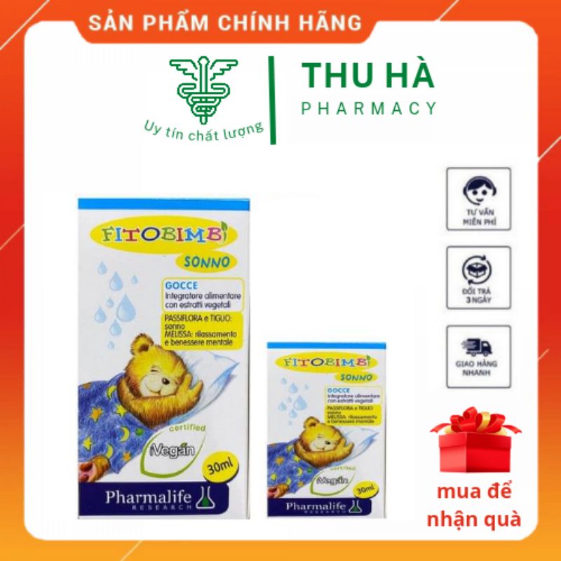 Fitobimbi Sonno - Thảo dược châu âu giúp bé ngủ ngon, dành cho trẻ khó ngủ, ngủ ngon giấc hơn