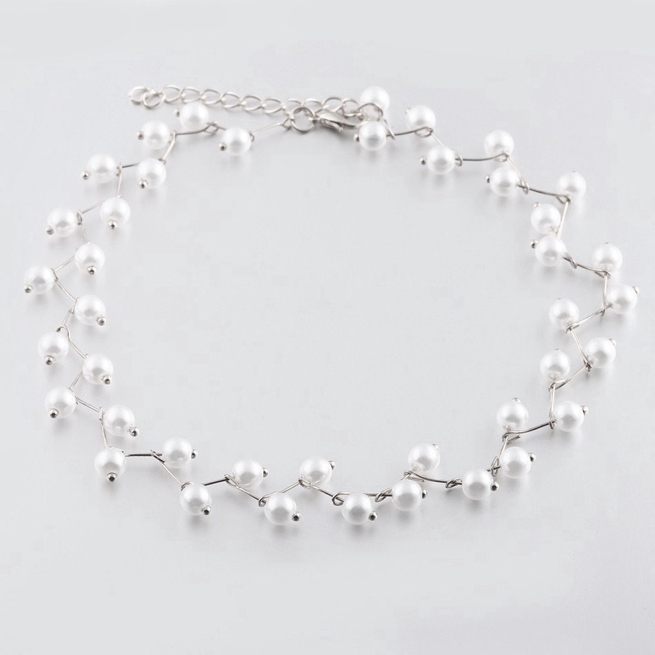 Vòng cổ choker đính hạt ngọc trai giả phong cách cổ điển | BigBuy360 - bigbuy360.vn