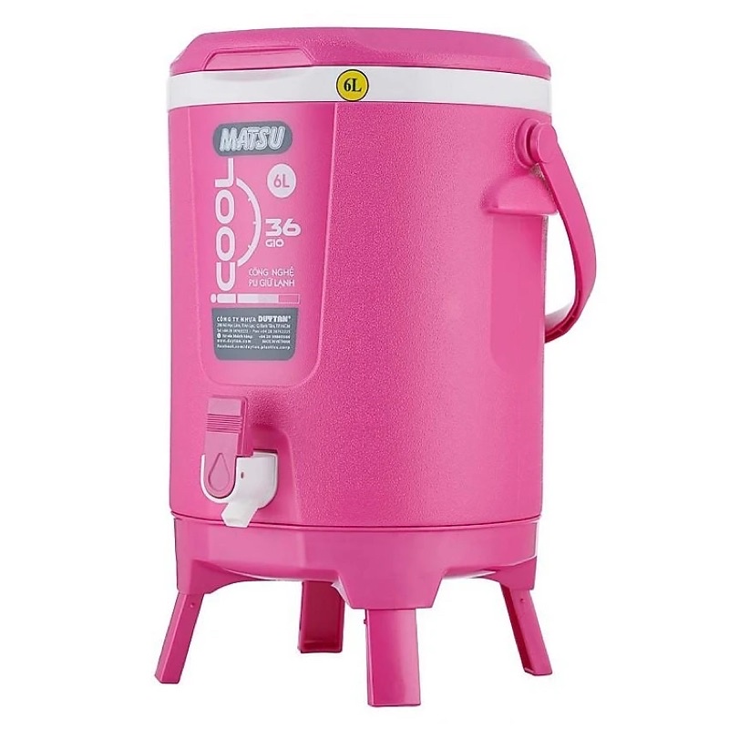 Bình đá giữ nhiệt Icool 6L đủ màu nhũ
