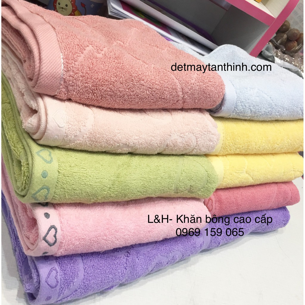 Khăn gội, khăn lau đầu 100% cotton Kt 40 * 80 cm