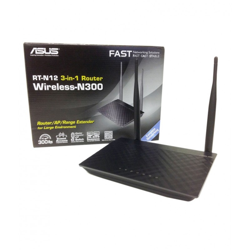 Thiết bị phát Wifi ASUS RT-N12+ chuẩn N tốc đồ 300Mbps