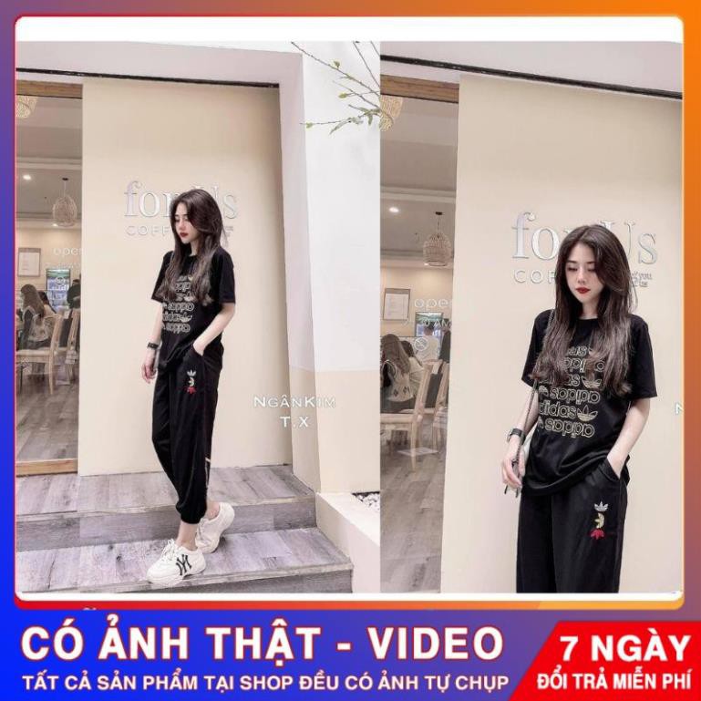 Bộ thể thao nữ COTTON | Quần áo thể thao Nữ - Hàng VNXK FREESHIP