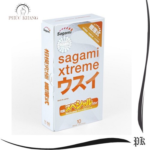 Bao cao su Sagami Xtreme Super Thin siêu mỏng cao cấp 10 bao