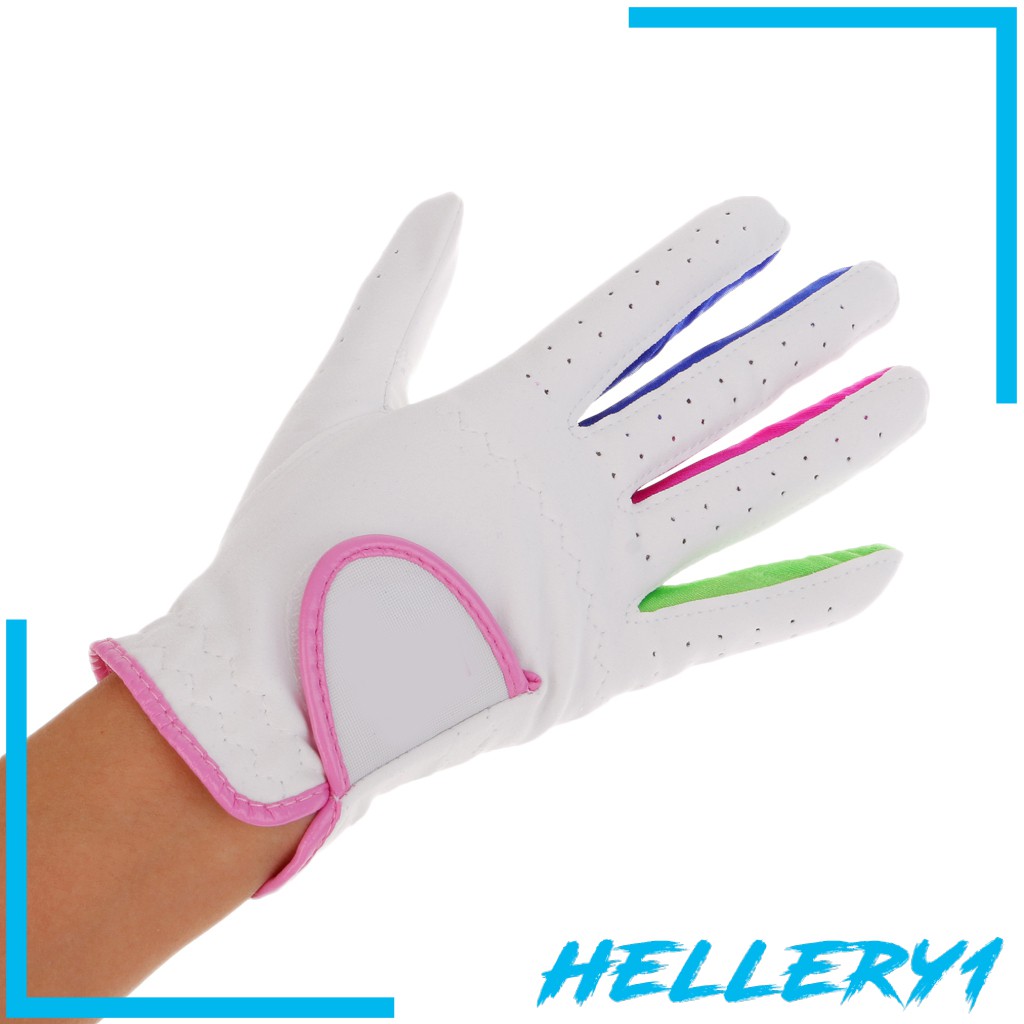 1 Đôi Găng Tay Chơi Golf Co Giãn Chống Trượt Thoáng Khí Dành Cho Trẻ Em (Hellery1]