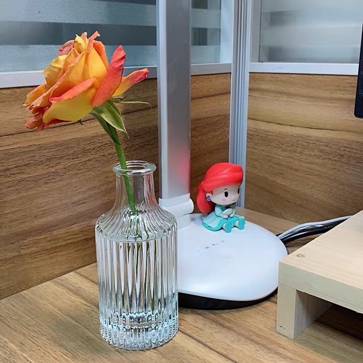 Bình Hoa Mini Kẻ Sọc Trang Trí - Bình Cắm Hoa 1 Bông Dày Dặn