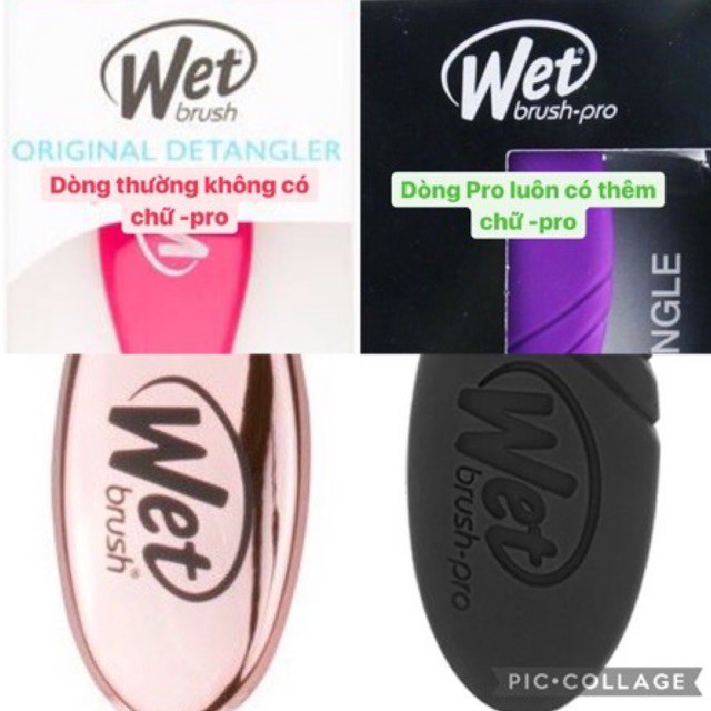 50 Mẫu Lược Wet Brush Pro Detangler gỡ rối giảm rụng tóc auth chính hãng mini fullsize Wetbrush shine enhancer epic