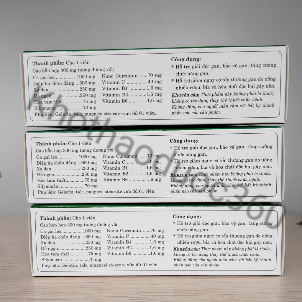 Liệu trình 4 hộp bổ gan Liver Life Plus – Học viện Quân Y | Thế Giới Skin Care